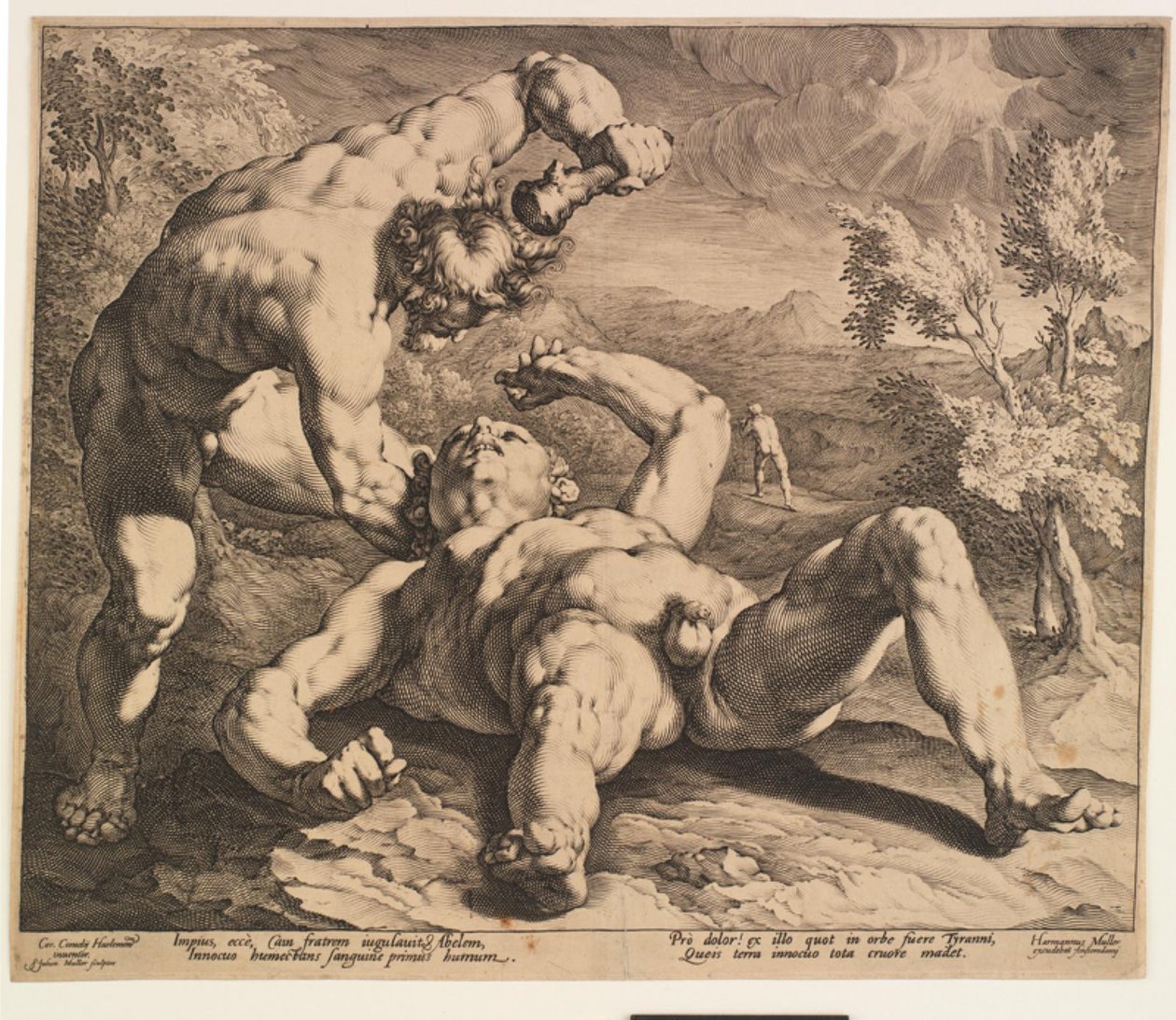 Caim matando Abel de Jan Harmensz. Muller