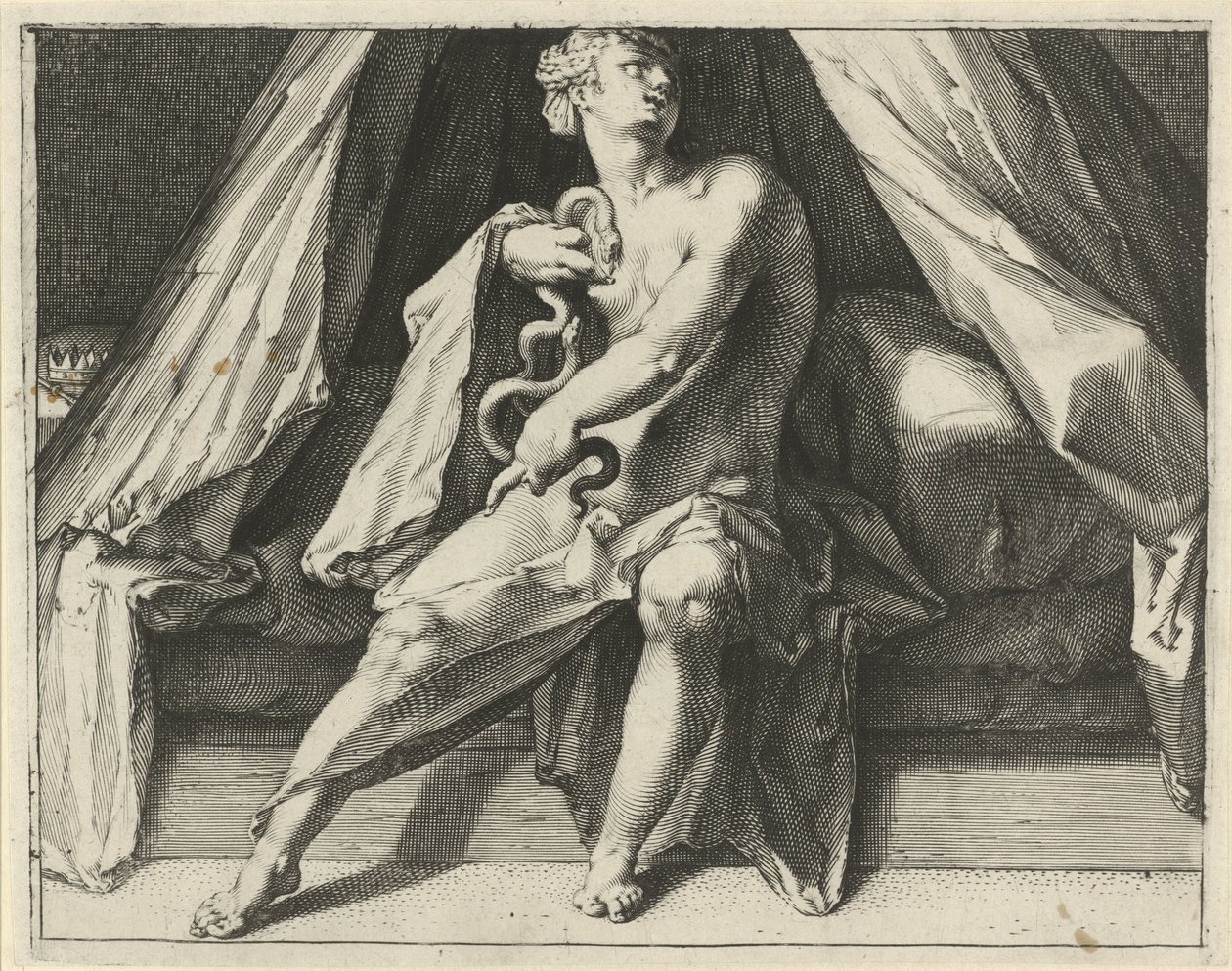 Morte de Cleópatra de Jan Harmensz. Muller