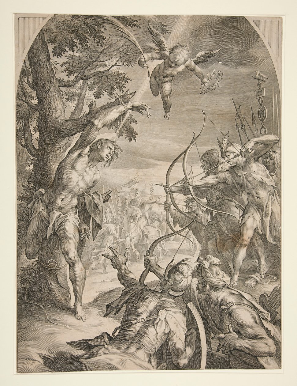 Martírio de São Sebastião de Jan Harmensz. Muller