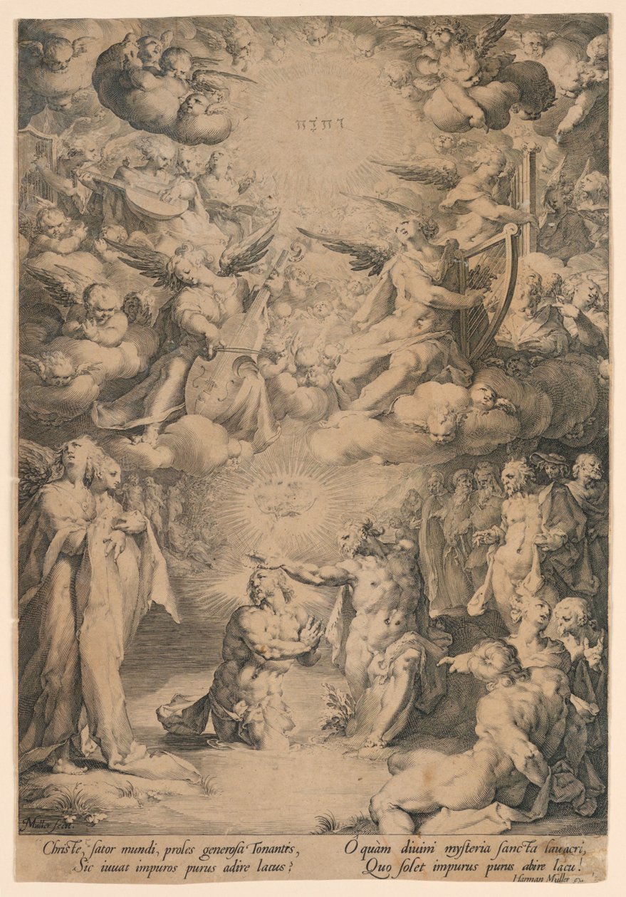 São João Batizando Cristo de Jan Harmensz Muller