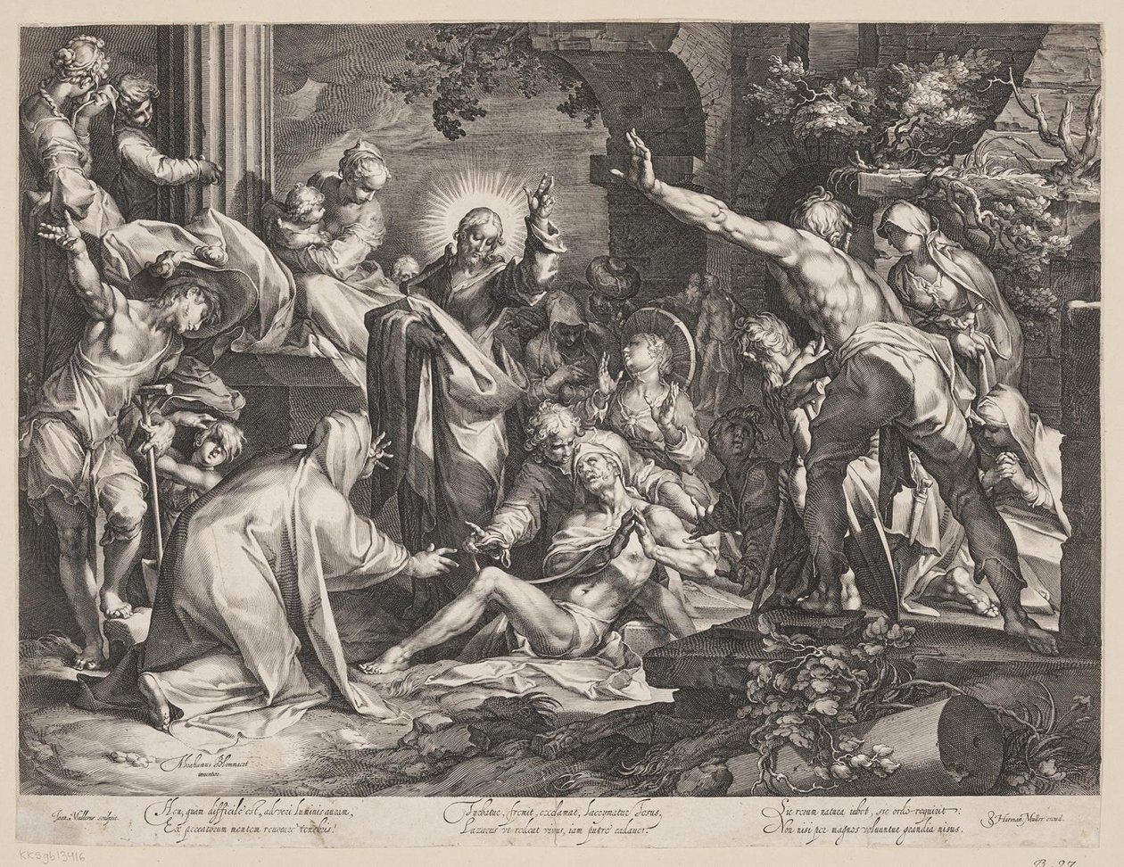 A Ressurreição de Lázaro de Jan Harmensz. Muller