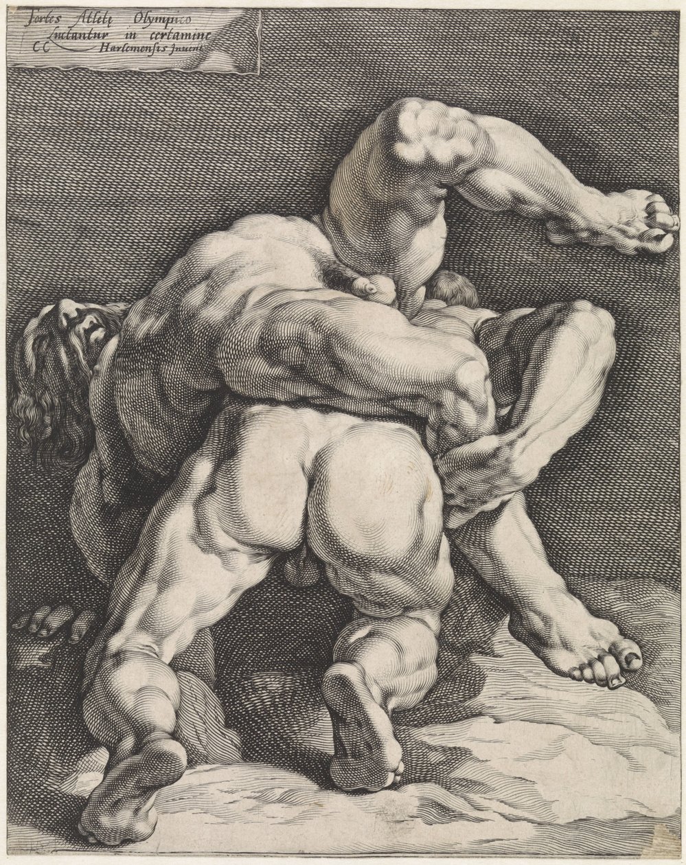 Dois lutadores de Jan Harmensz. Muller