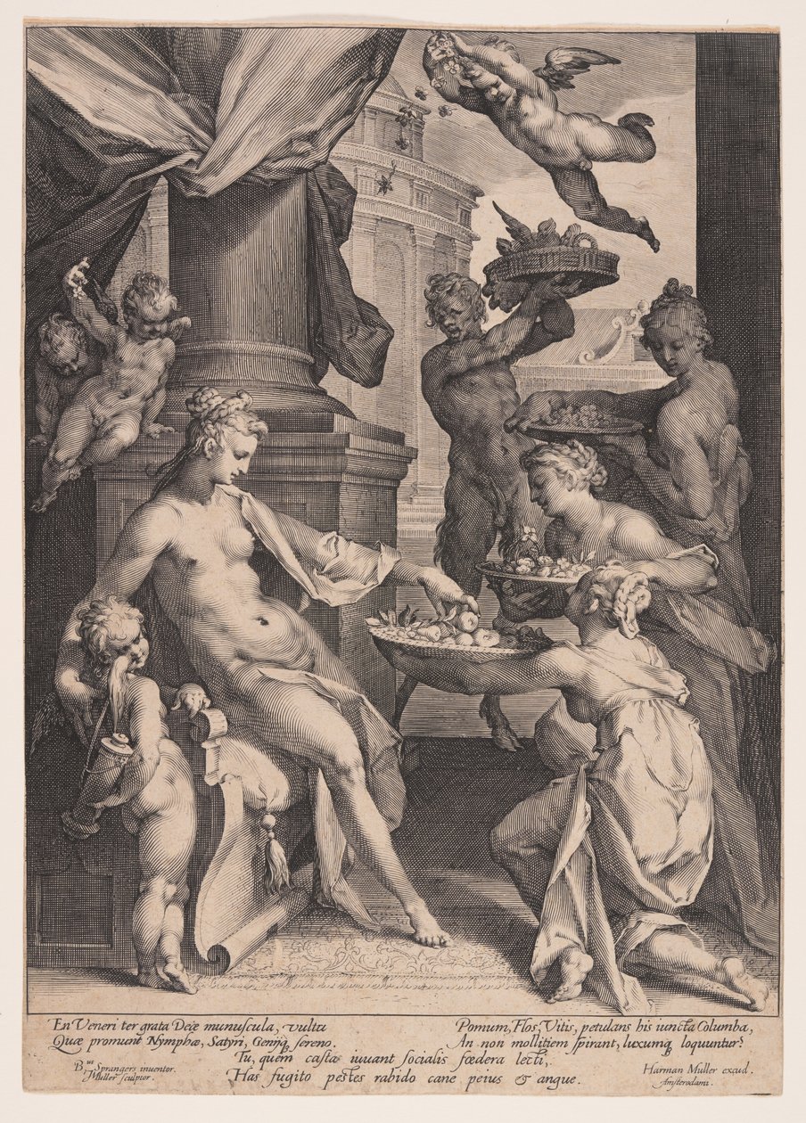 Vénus honrada pelas ninfas de Jan Harmensz. Muller