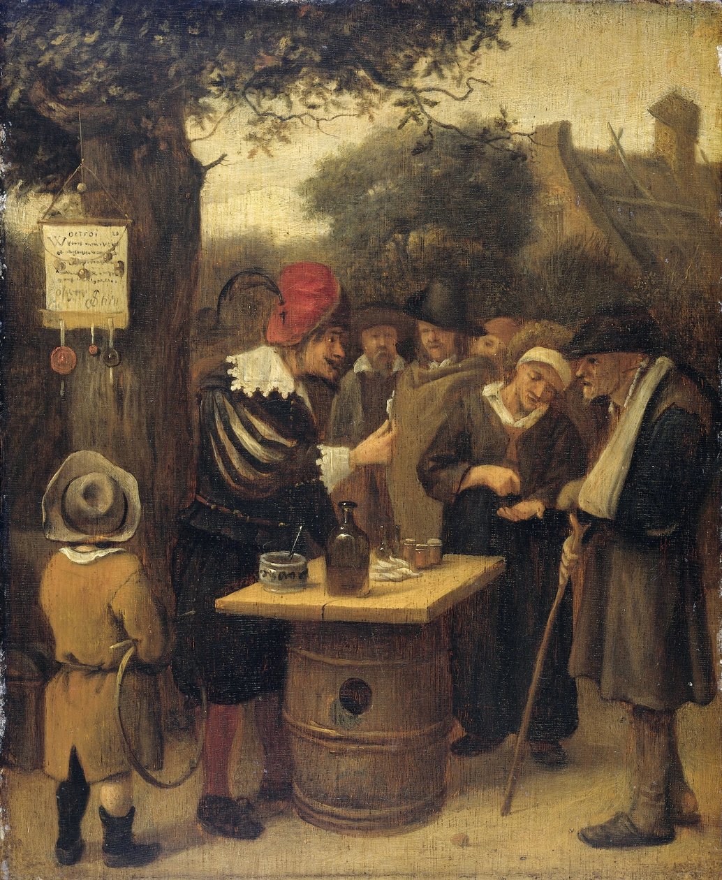 O charlatão de Jan Havicksz. Steen (attributed to)