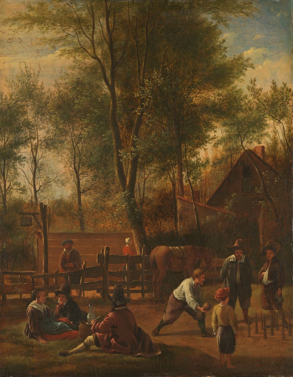 Os jogadores de Jan Havicksz. Steen (copy after)