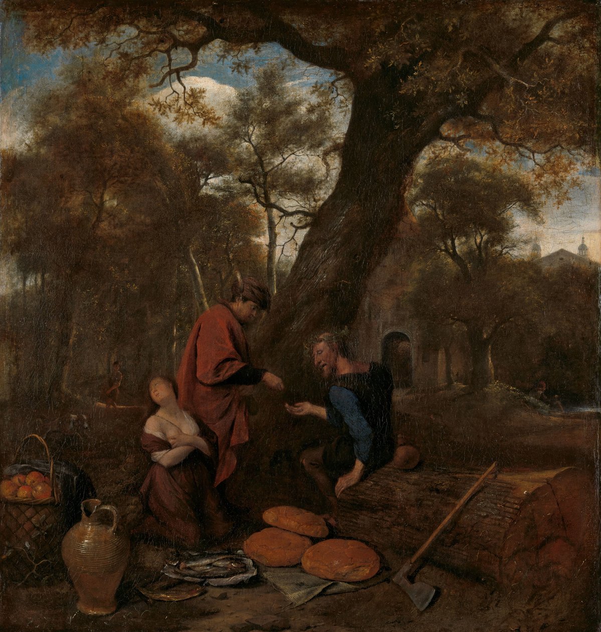 Erysichthon a vender a sua filha de Jan Havicksz. Steen