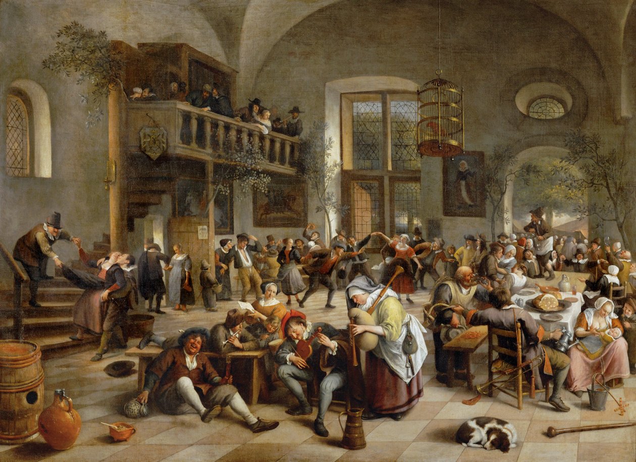 Festa numa taberna ... de Jan Havicksz. Steen