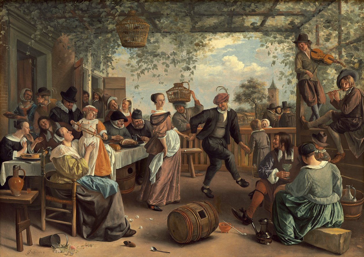 O casal dançando de Jan Havicksz. Steen