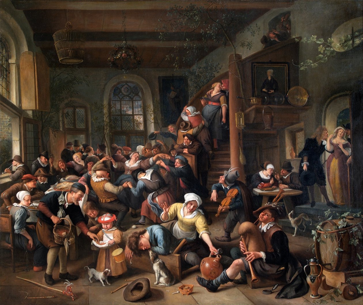 A Dança dos Ovos: A Festa dos Camponeses numa Pousada de Jan Havicksz. Steen