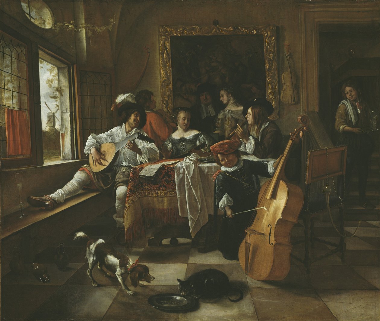 O Concerto em Família, 1666 de Jan Havicksz. Steen