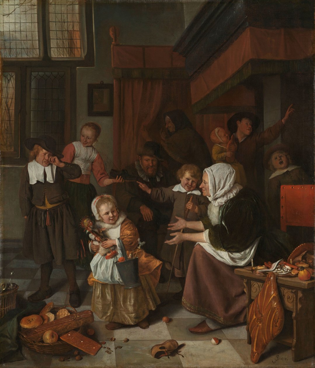 A Festa de São Nicolau
A festa de São Nicolau de Jan Havicksz. Steen