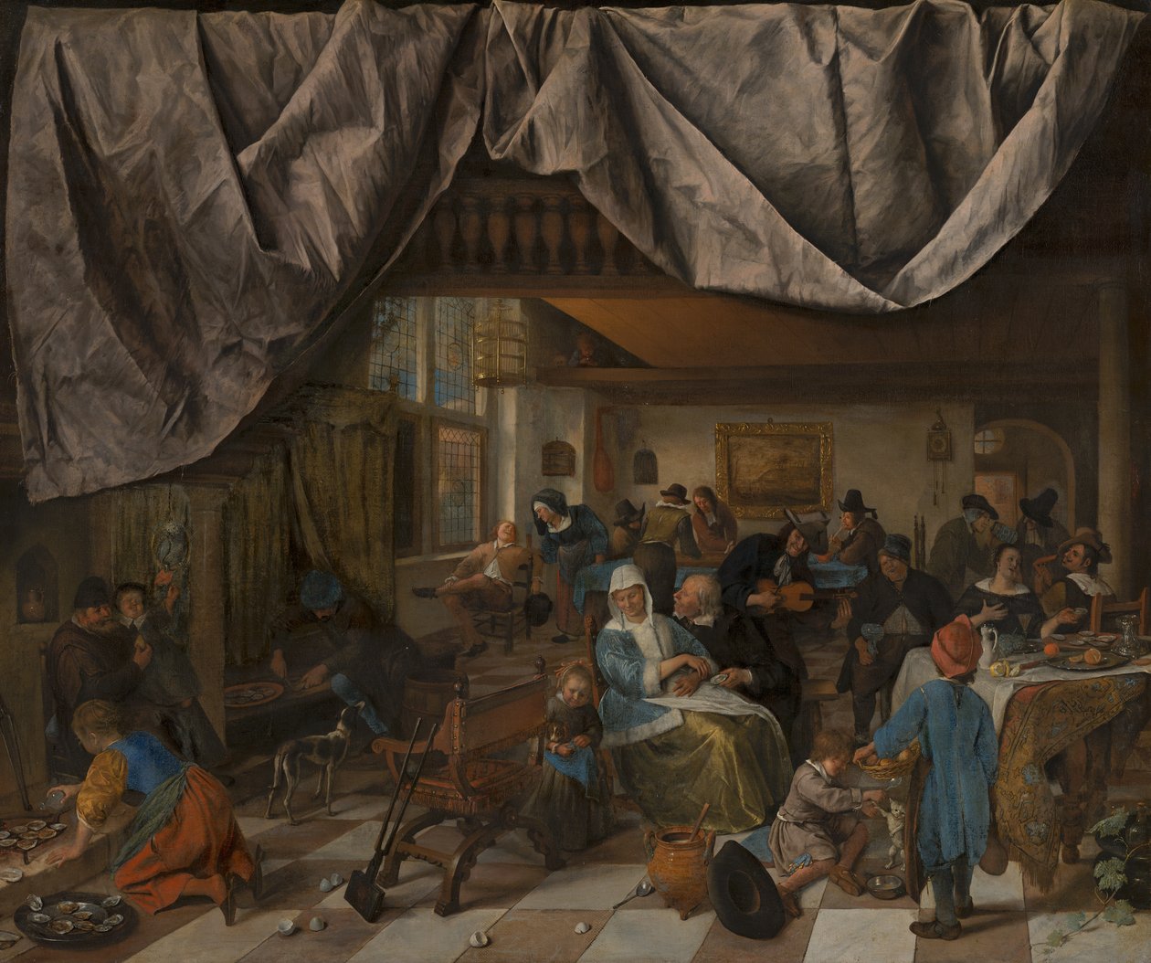 A vida do homem, c. 1665 de Jan Havicksz. Steen