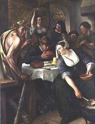 O Satyr e o Camponês de Jan Havicksz. Steen