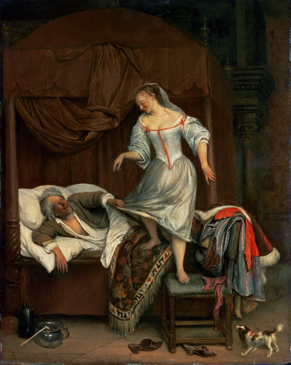 Cena do quarto (painel) de Jan Havickszoon Steen