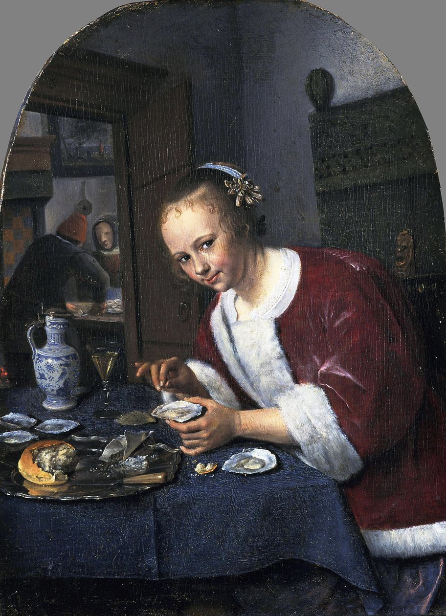 Menina com ostras de Jan Havickszoon Steen