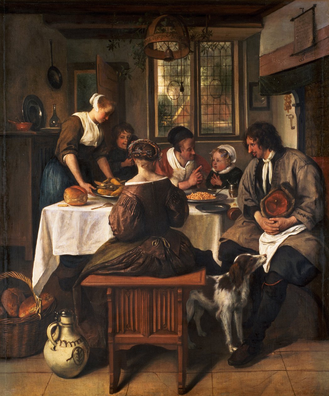 Graça antes da carne de Jan Havickszoon Steen