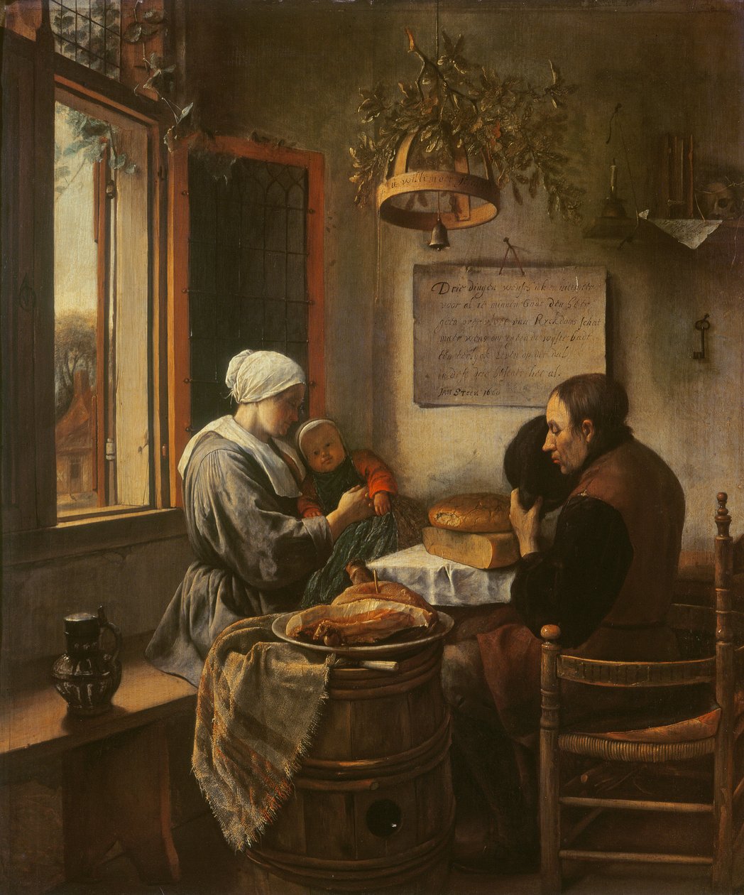 Graça antes da carne, 1660 de Jan Havickszoon Steen