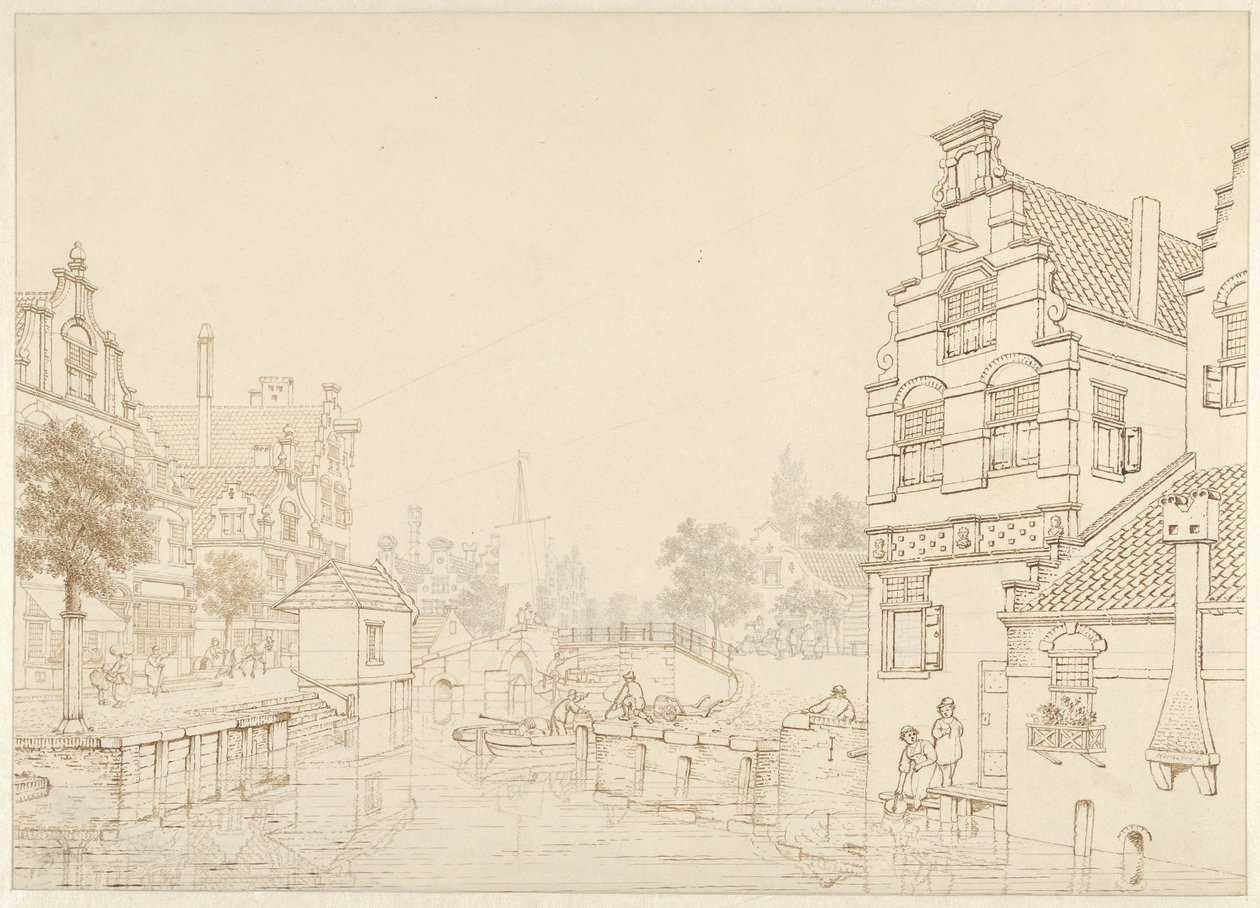 Um canal numa cidade de Jan Hendrik Verheijen