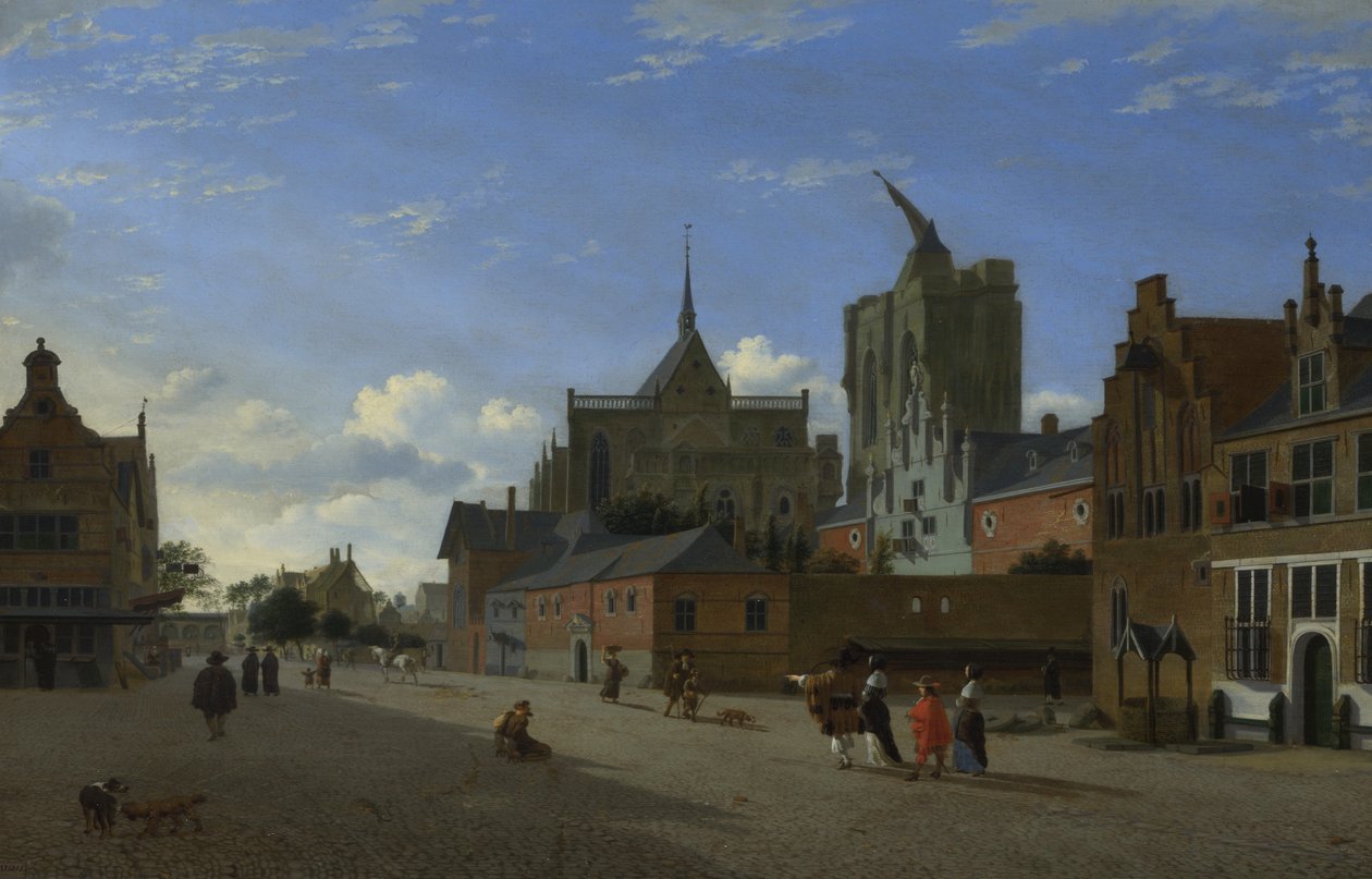 Uma Vista em Colónia, c. 1660 de Jan Heyden van der