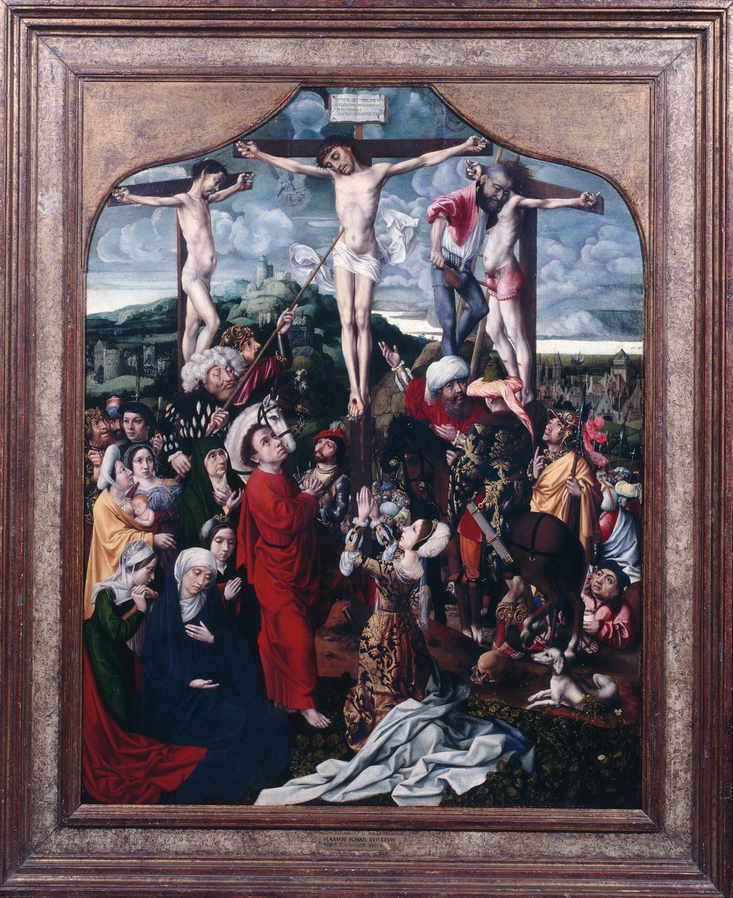 Calvário, c.1515-20 (óleo sobre tela) de Jan II Provost