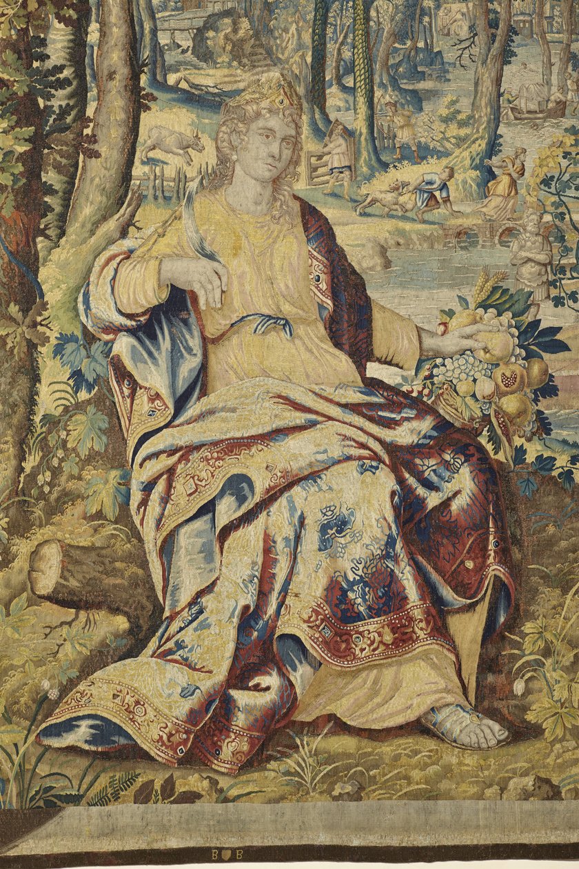 Detalhe de Pomona, de Vertumnus e Pomona, c.1630 de Jan II Raes
