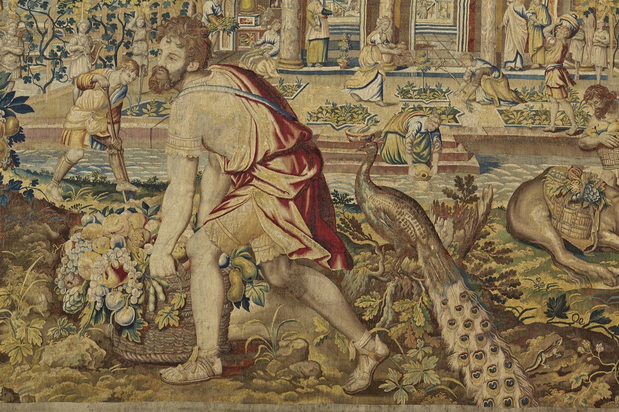 Detalhe de Vertumnus, de Vertumnus e Pomona, c.1630 de Jan II Raes