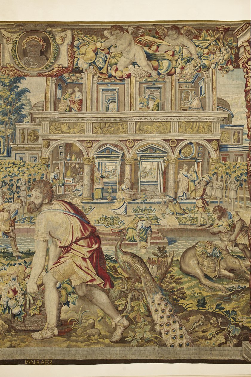 Detalhe de Vertumnus, de Vertumnus e Pomona, c.1630 de Jan II Raes