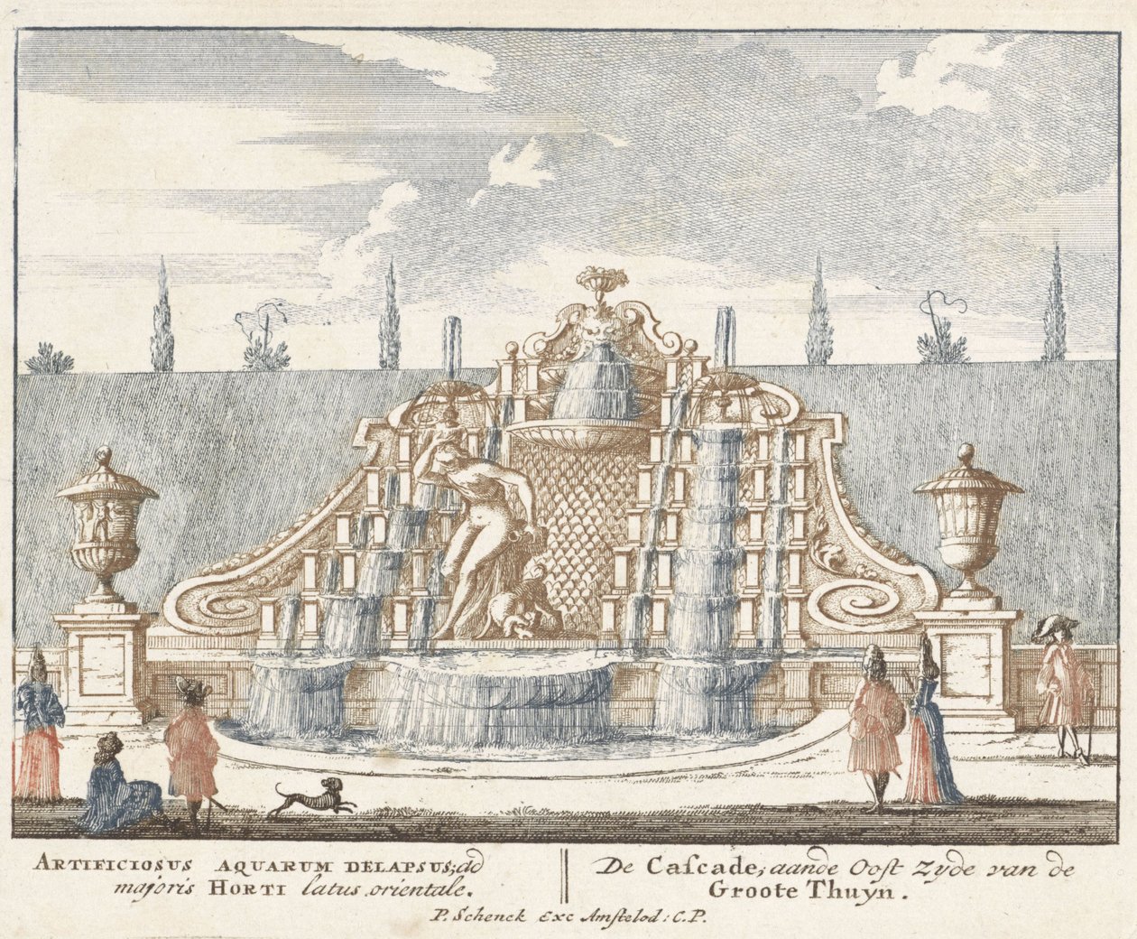 Fonte no jardim do Palácio Het Loo, 1694-97 de Jan I van Call