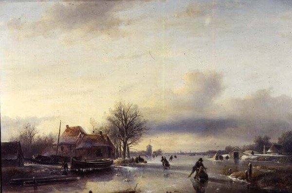 Paisagem de Inverno (painel) de Jan Jacob Spohler