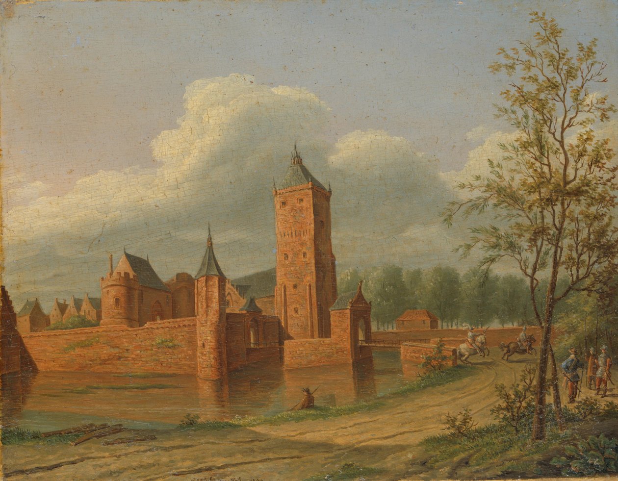 Castelo Batestein perto de Vianen de Jan Jacob Teyler van Hall