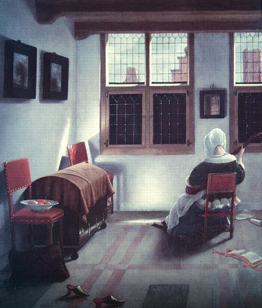 Interior (óleo sobre painel) de Jan Janssens