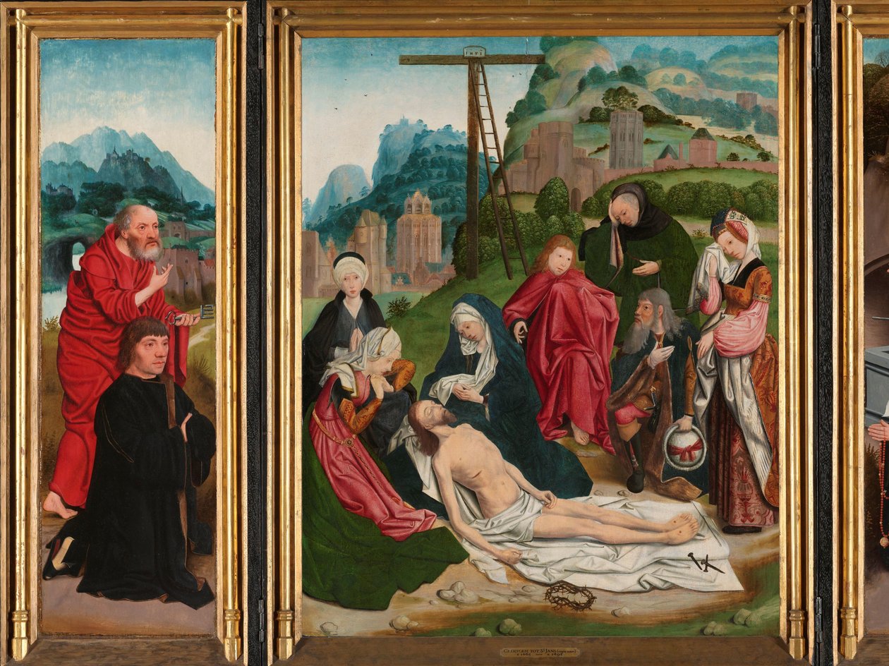 Tríptico com a Lamentação de Jan Jansz Mostaert