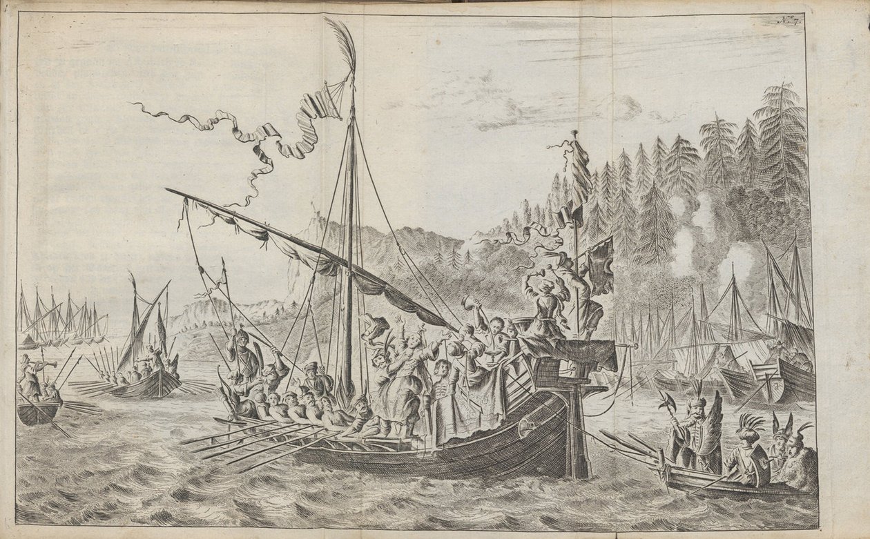 Stenka Razin De: Três viagens notáveis, 1675 de Jan Jansz. Struys