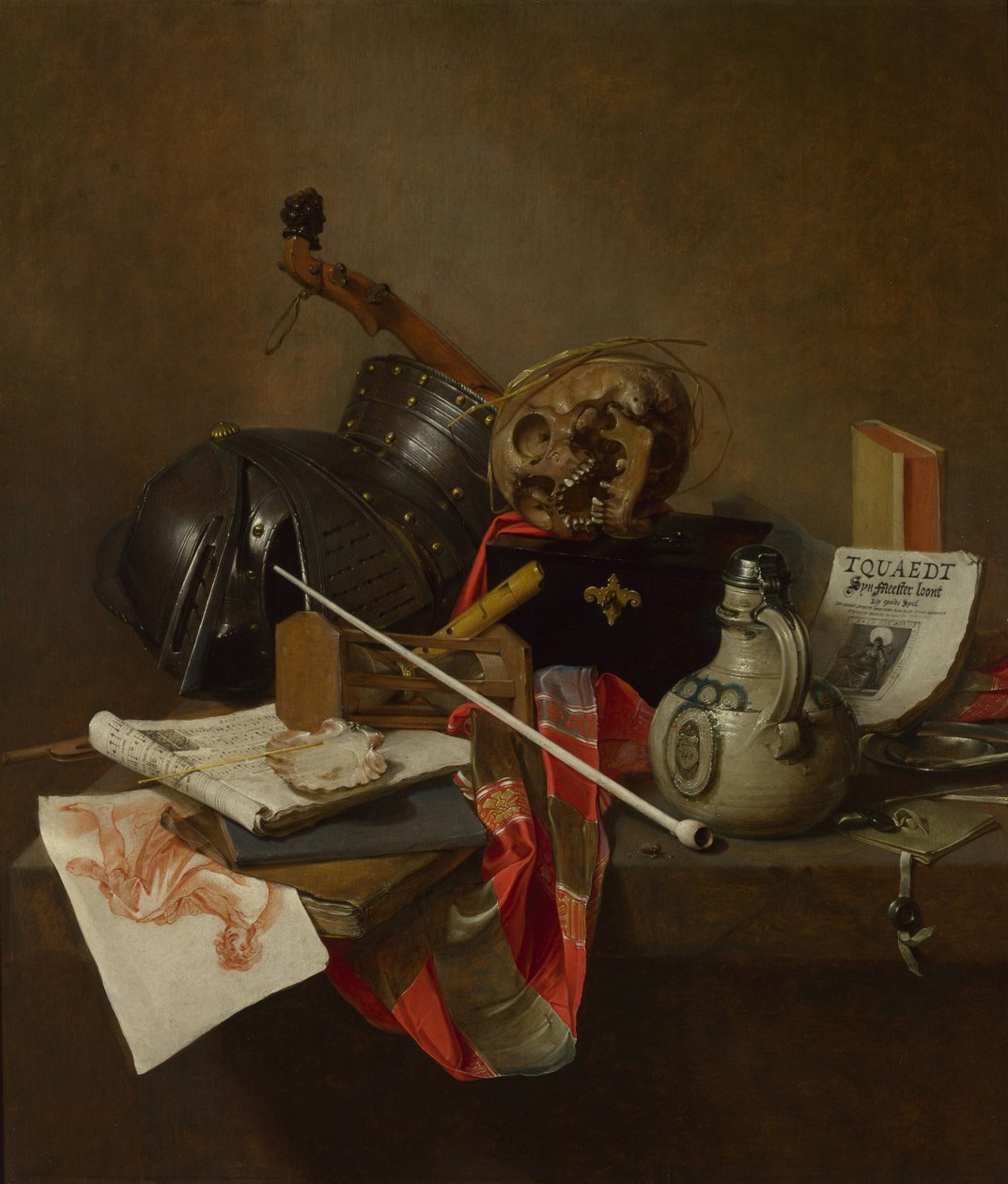 Vaidade Natureza-Morta, 1648 de Jan Jansz. Treck
