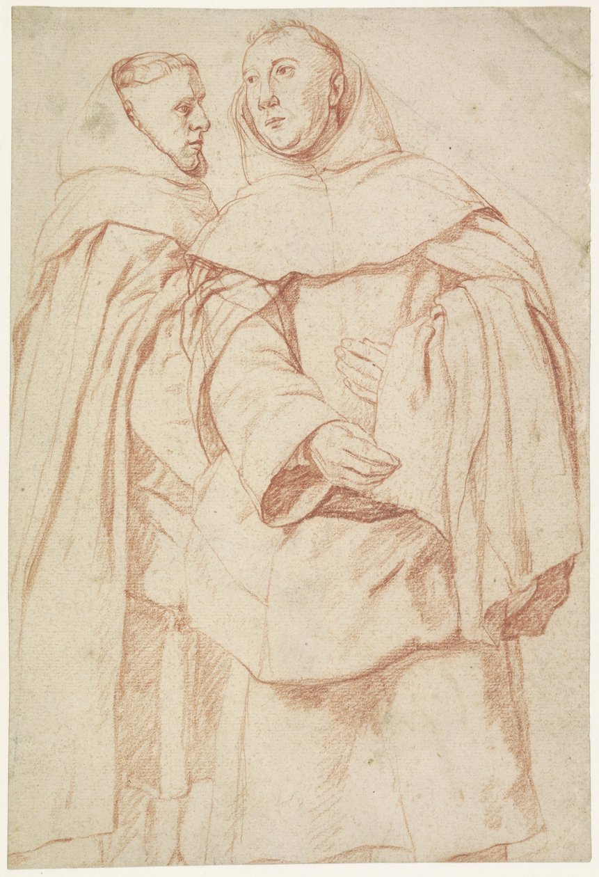 Dois monges de pé de Jan Josef Horemans (I)