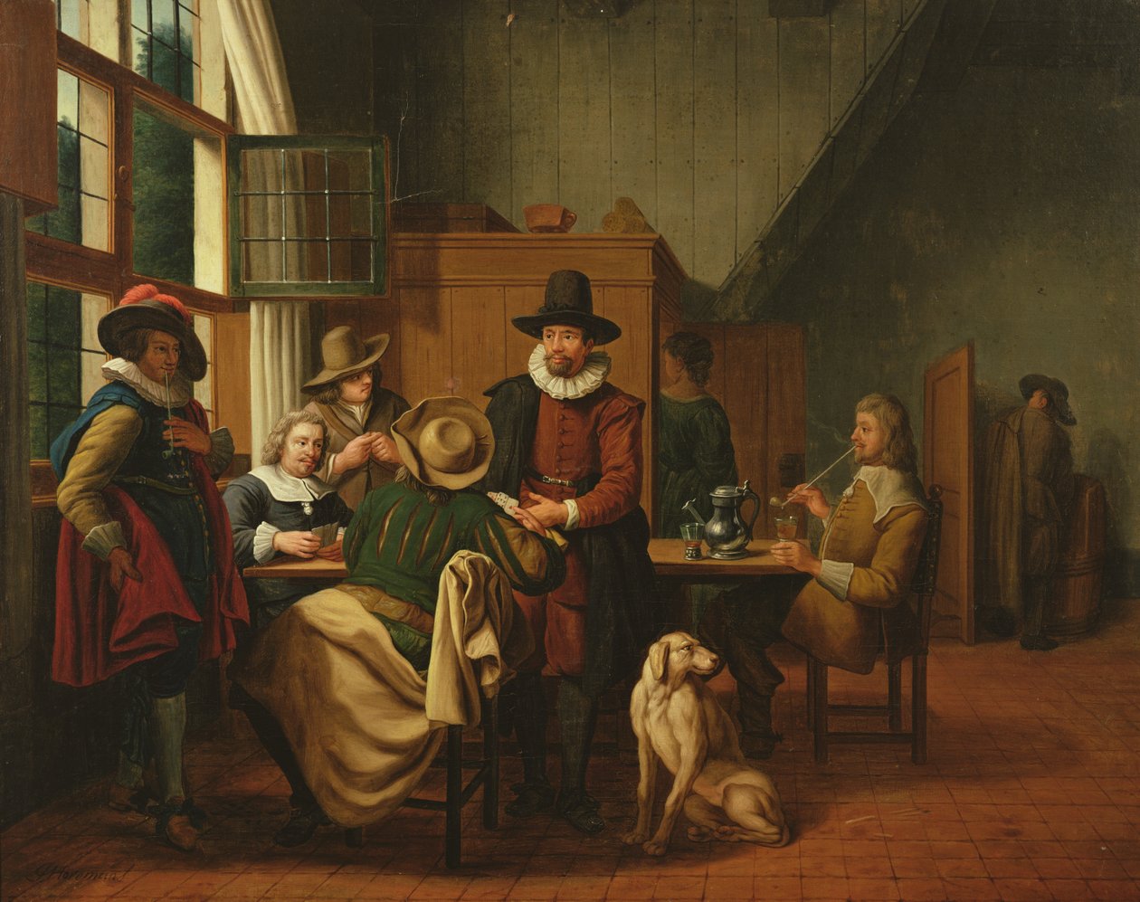 Interior de uma taberna de Jan Josef the Elder Horemans