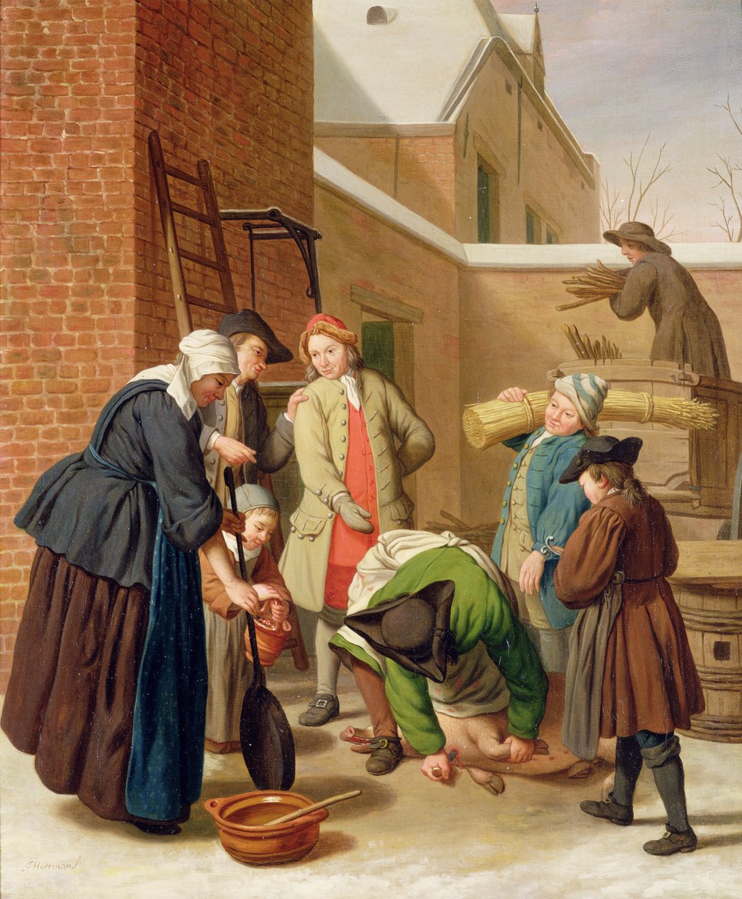 As Quatro Estações, Inverno (óleo sobre tela) de Jan Josef the Elder Horemans