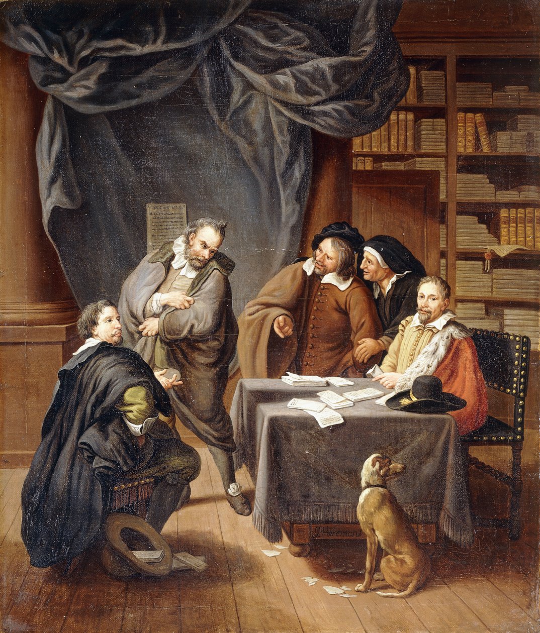 A preparação de contratos de casamento, de Jan Josef the Younger Horemans