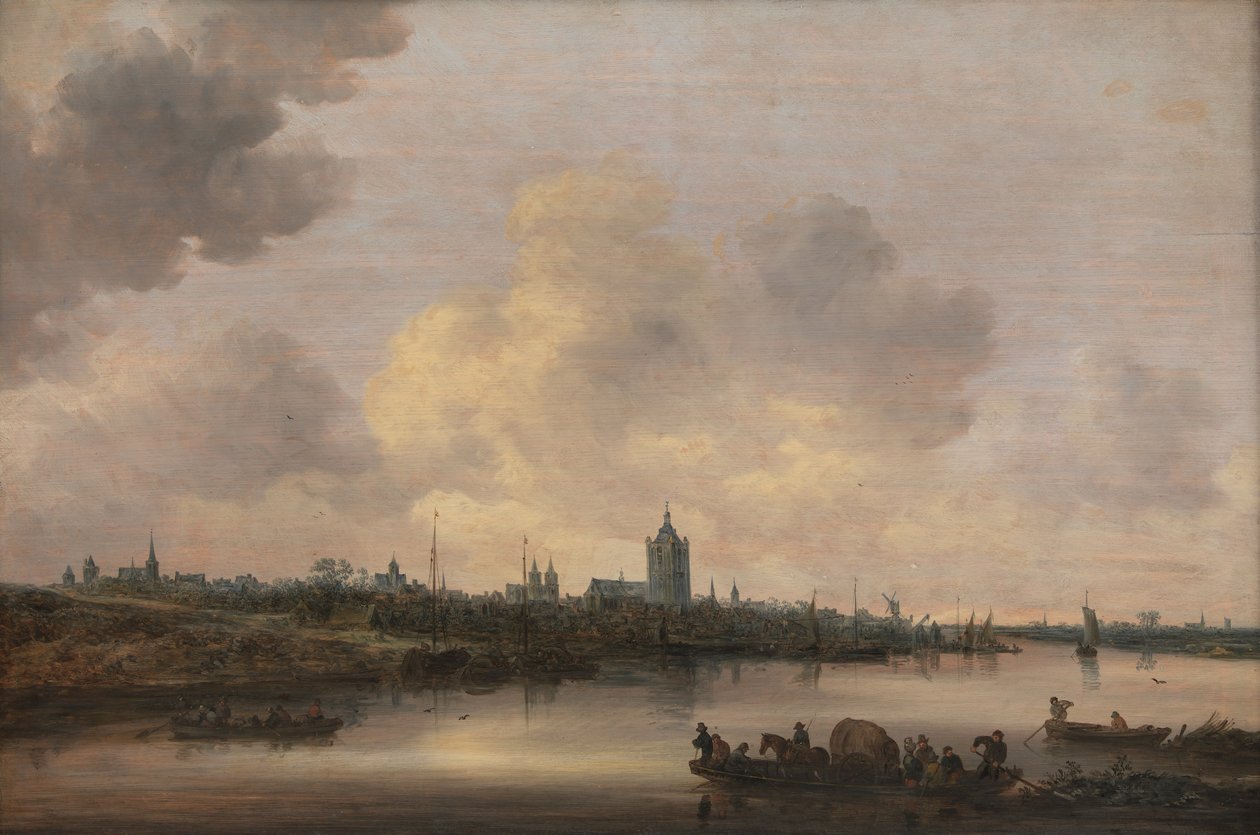 Vista da cidade de Arnhem, 1646 de Jan Josefsz Goyen van