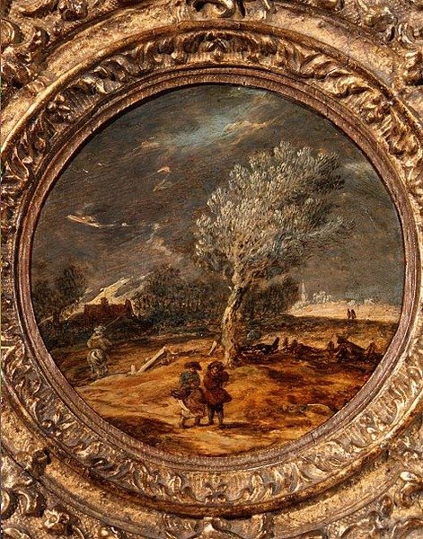 Números que atravessam uma charneca com um vento forte de Jan Josefsz. van (circle of) Goyen