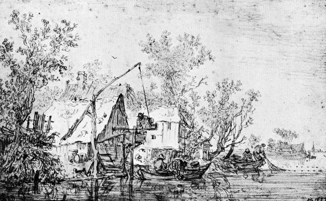 Um rio holandês, 1913. de Jan Josephsz van Goyen