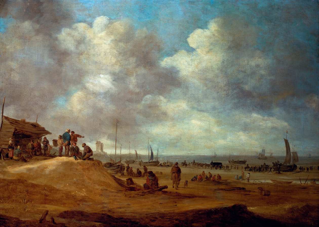 Uma vista de Scheveningen, 1649 de Jan Josephsz van Goyen