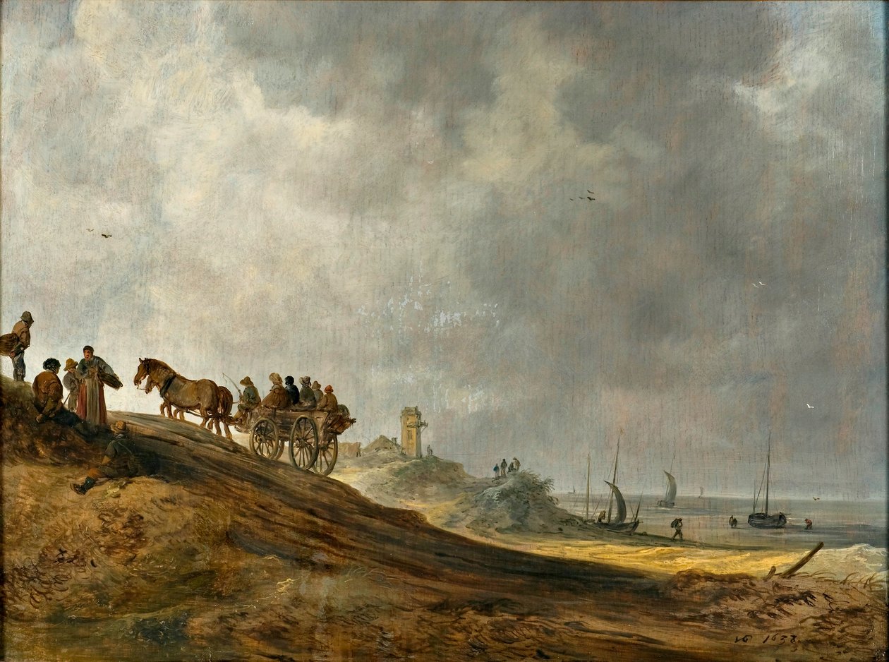 Imagem de praia de Jan Josephsz van Goyen