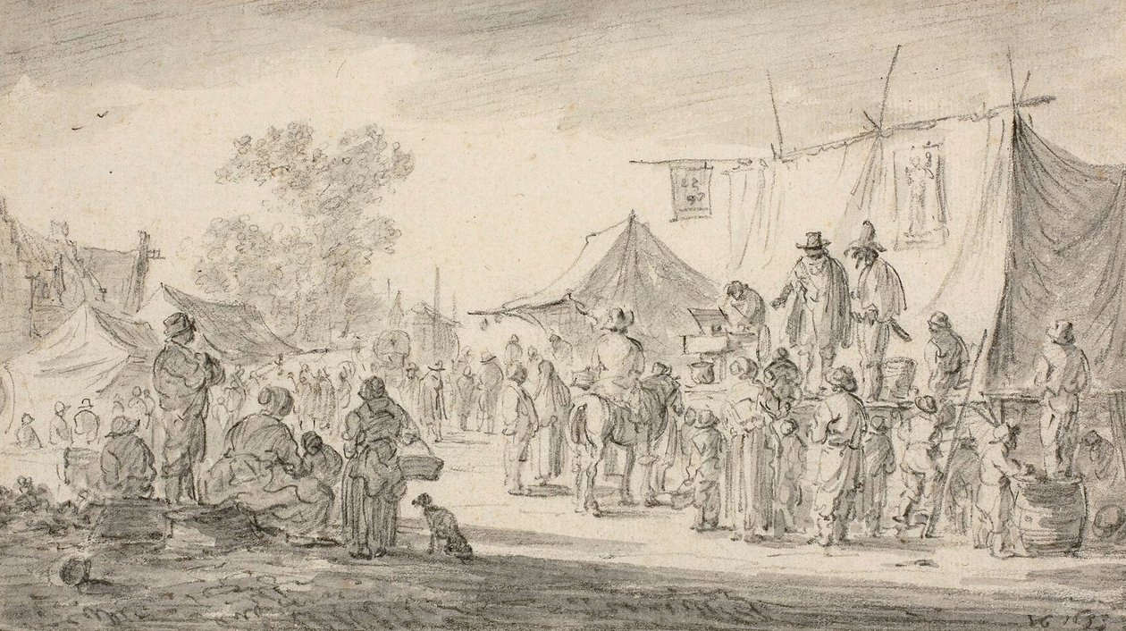 Feira do país, 1653 de Jan Josephsz van Goyen