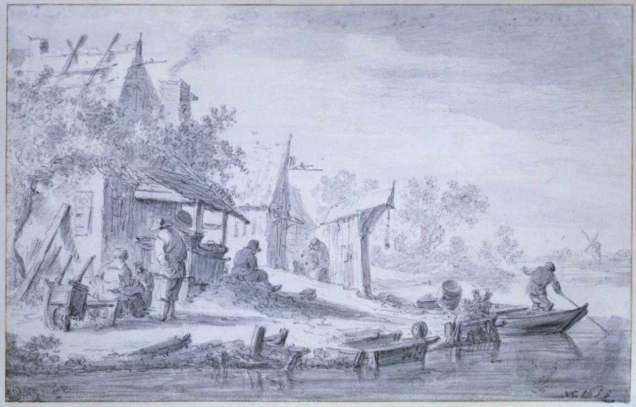 Aldeia piscatória de Jan Josephsz van Goyen