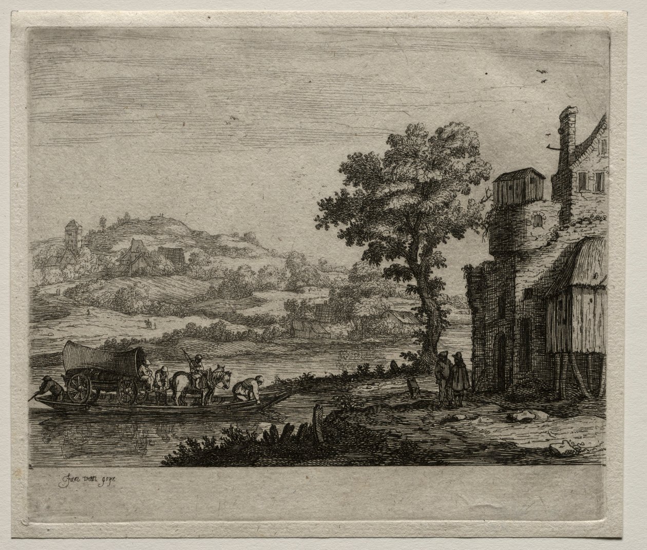 O ferryboat. de Jan Josephsz van Goyen