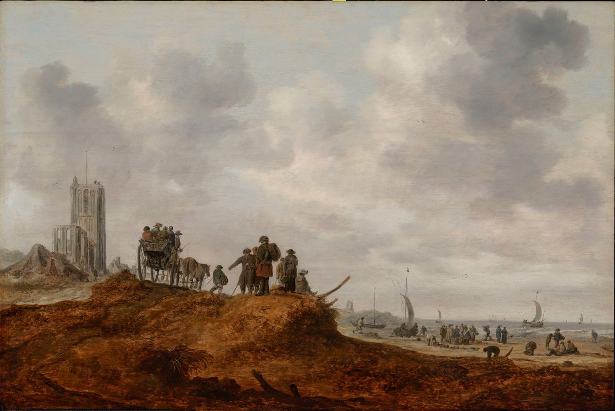 A antiga igreja de Egmond aan Zee de Jan Josephsz van Goyen