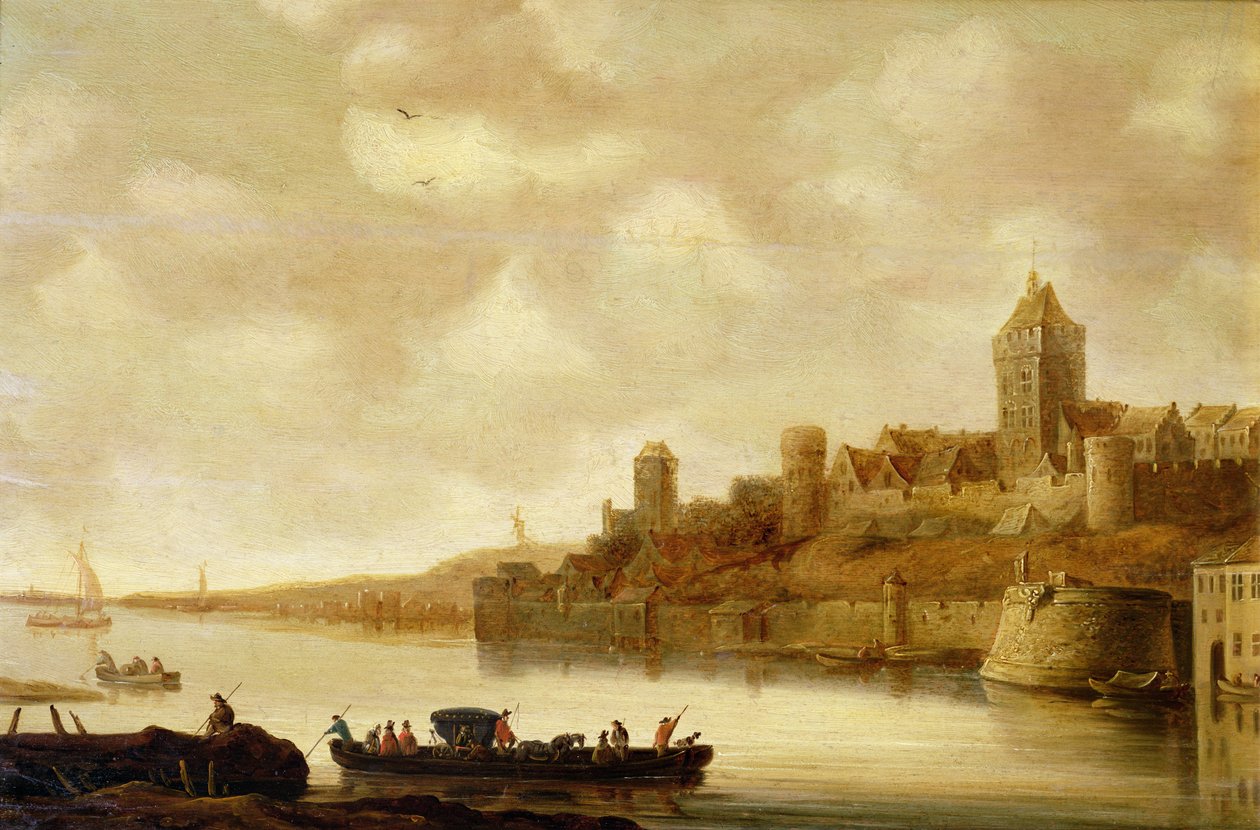 Vista, de, Nijmegen, países baixos, após, 1643 de Jan Josephsz van Goyen