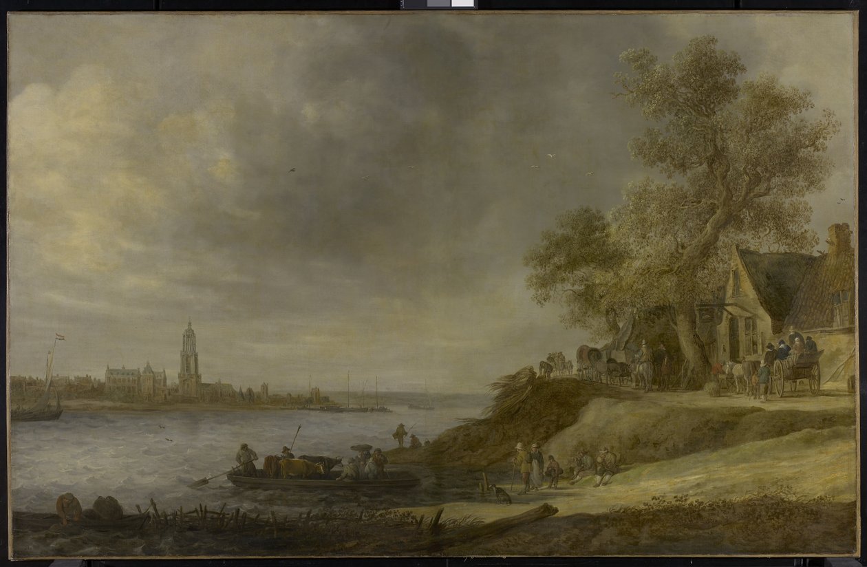 Vista de Rhenen, 1641 de Jan Josephsz van Goyen