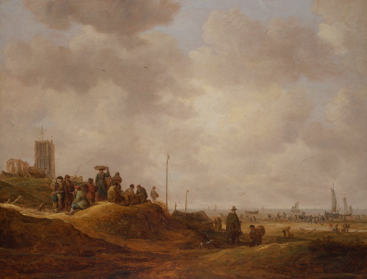 Vista da Costa de Egmond Aan See de Jan Josephsz van Goyen
